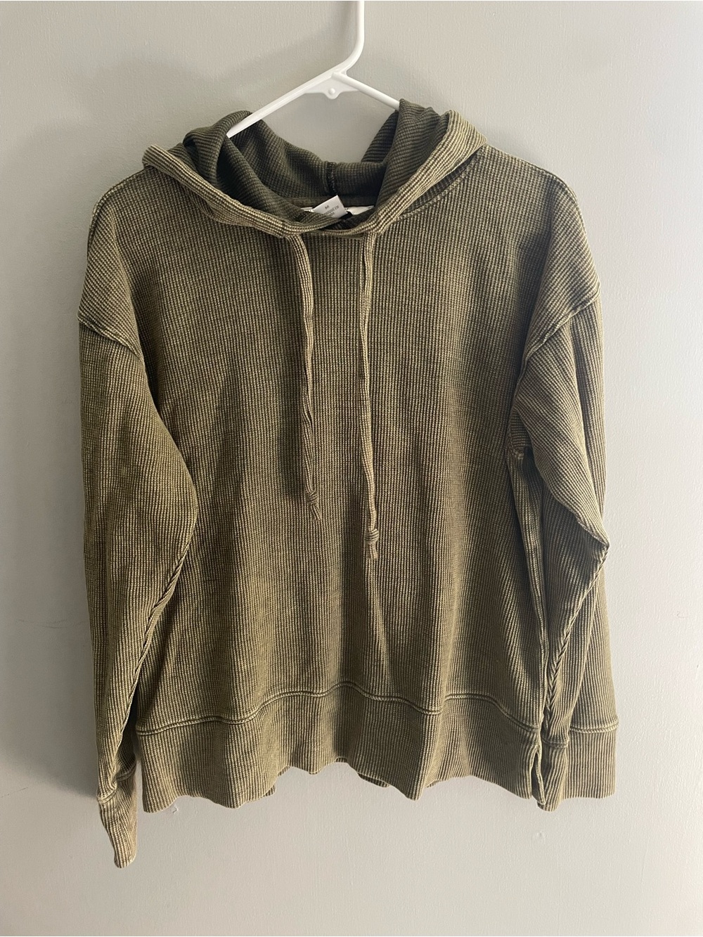 Naturals Reflections Olive Waffle Knit Hoodie‎